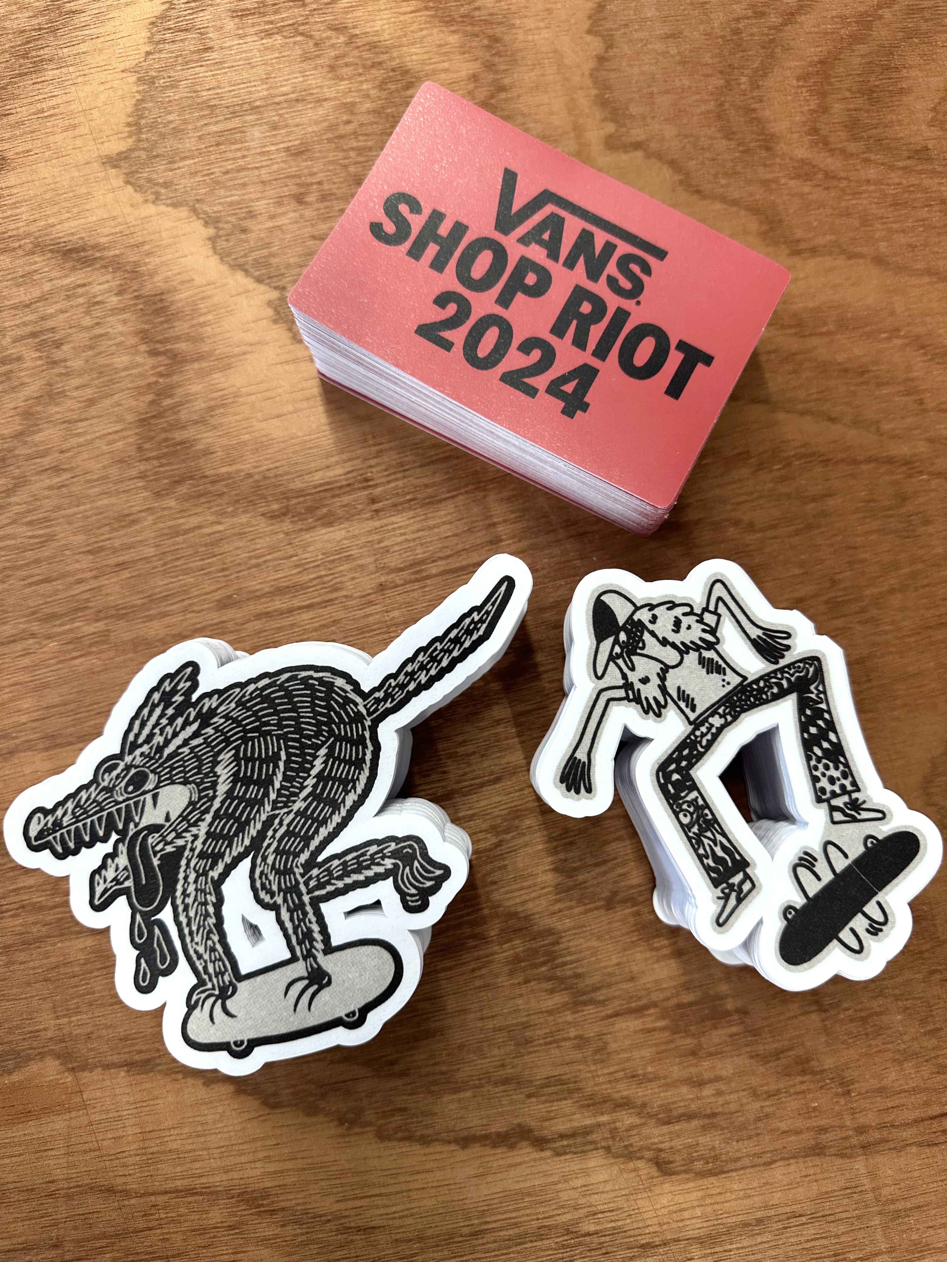 Vans die cut vinyl stickers. Bristol