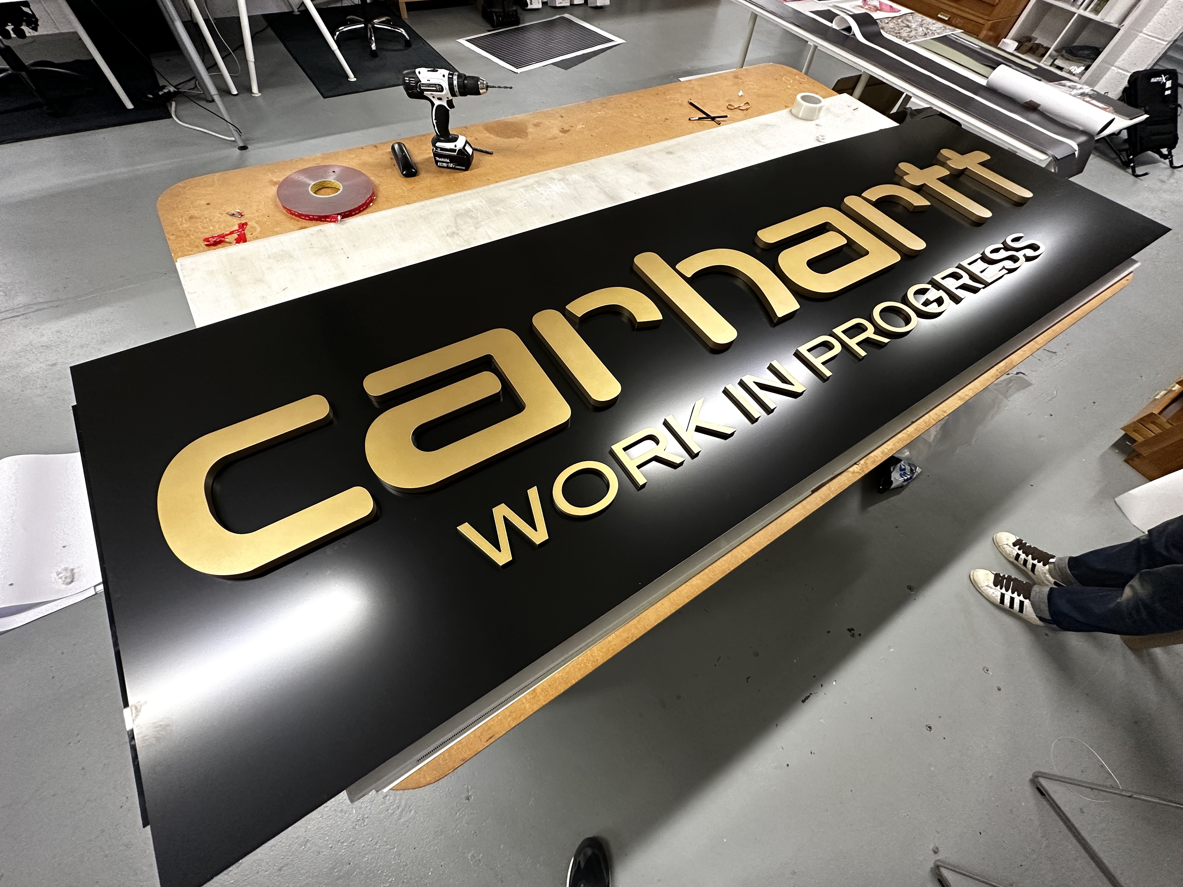 Carhartt Bristol shop sign