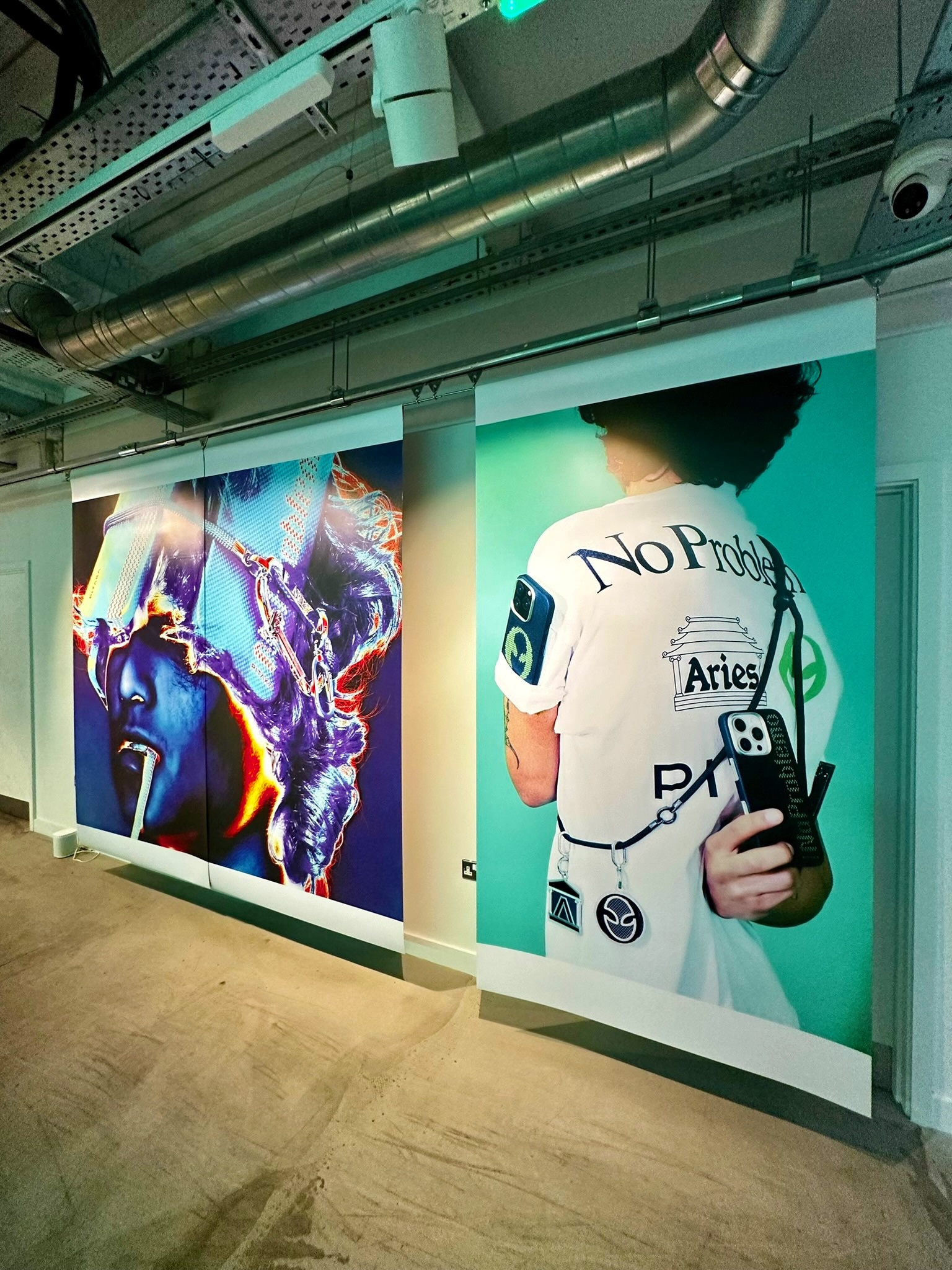 large format hanging posters