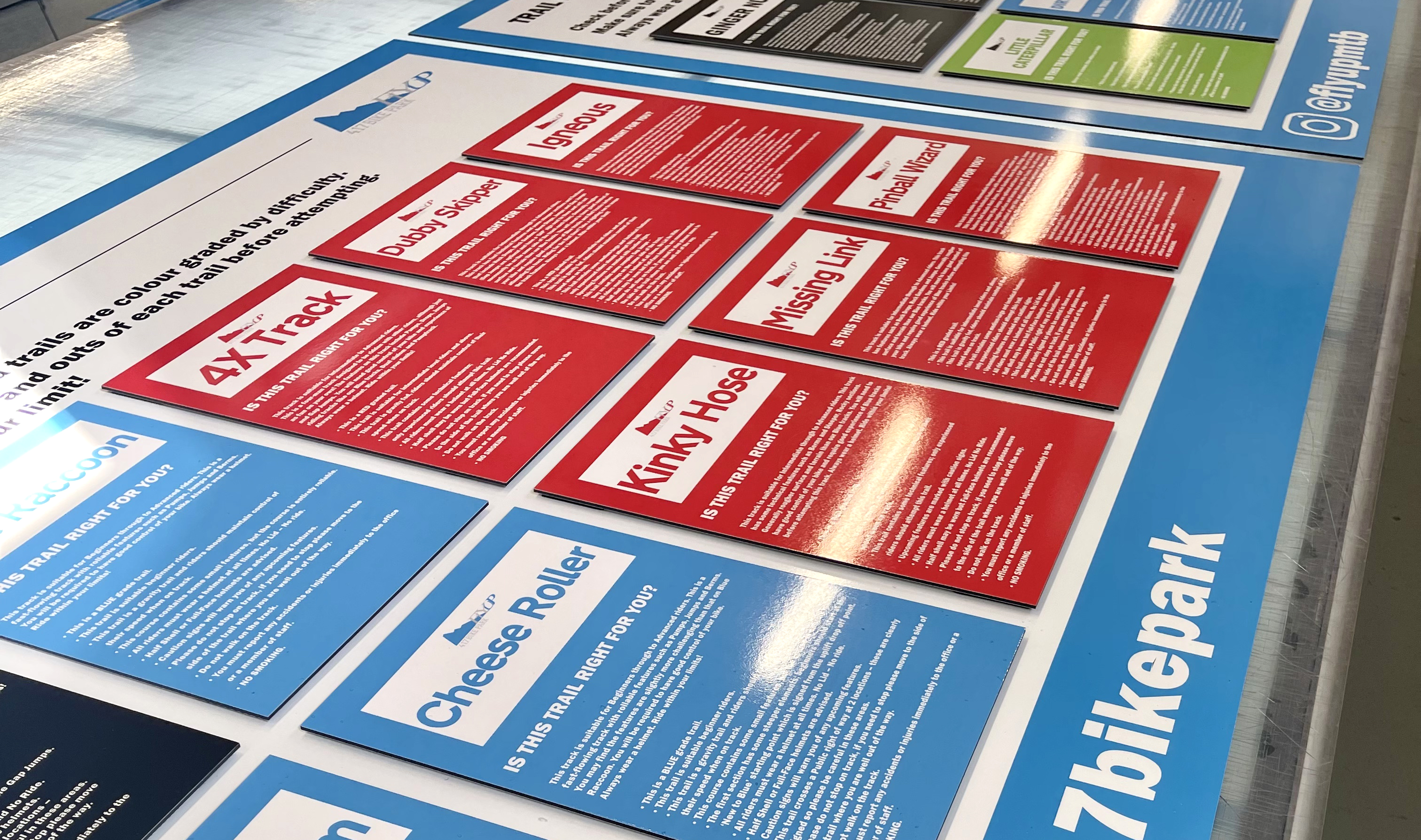 Dibond Signs Bristol - 417 Bikepark