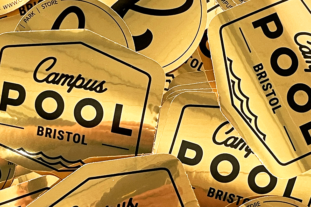 Stickers Bristol - Metallic Gold.
