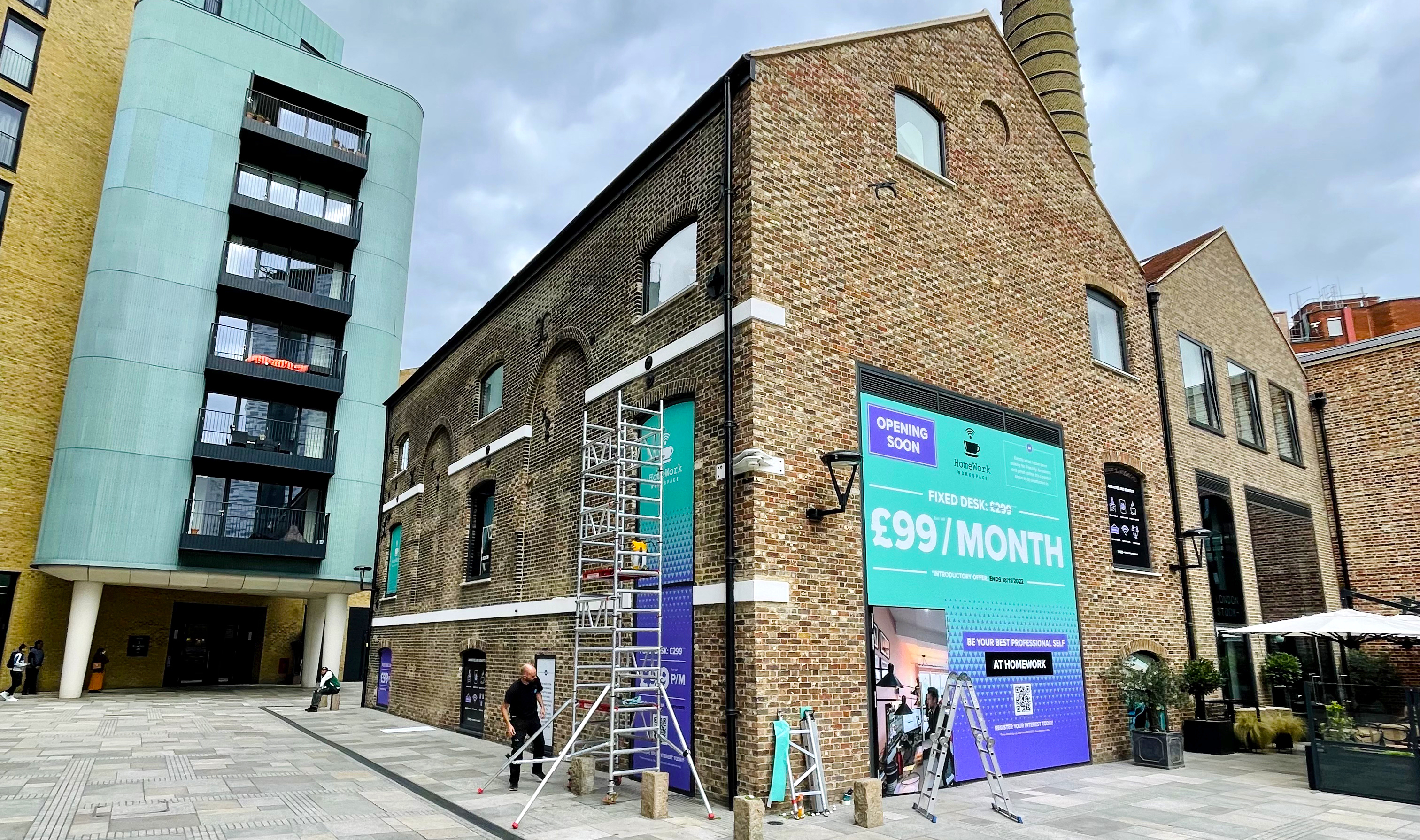 Vinyl Window Graphics Bristol - Window Graphics - Work space Wandsworth