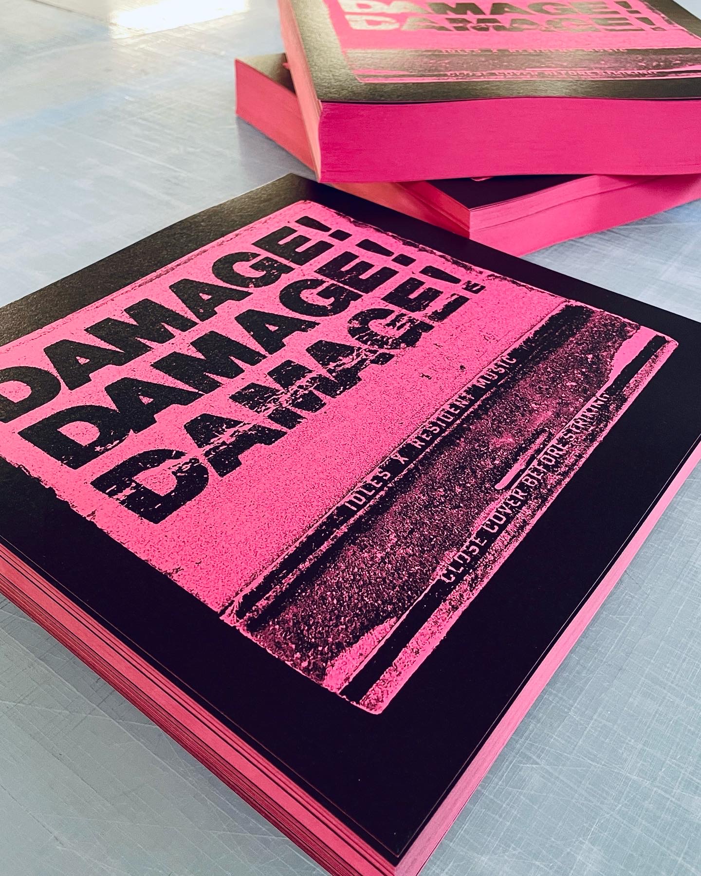Poster printing Bristol - Damage Pink Posters