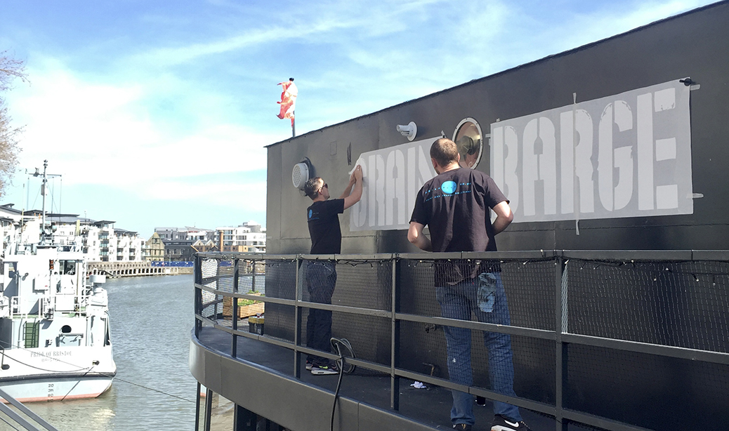 Cut Vinyl Grain Barge